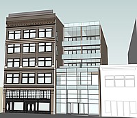 Artist's rendering of the Paris Annex shown next to the Paris Block